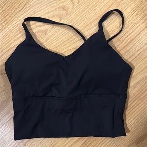 Born Primitive Black Sports Bra with Scoop Neckline